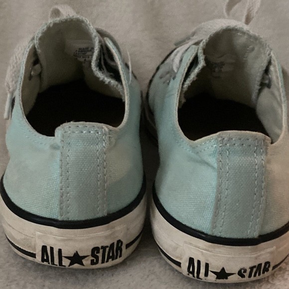 Converse Womens Size 6 Mens 4 All Star Chuck Taylor Low Top Teal Turquoise - Picture 7 of 8
